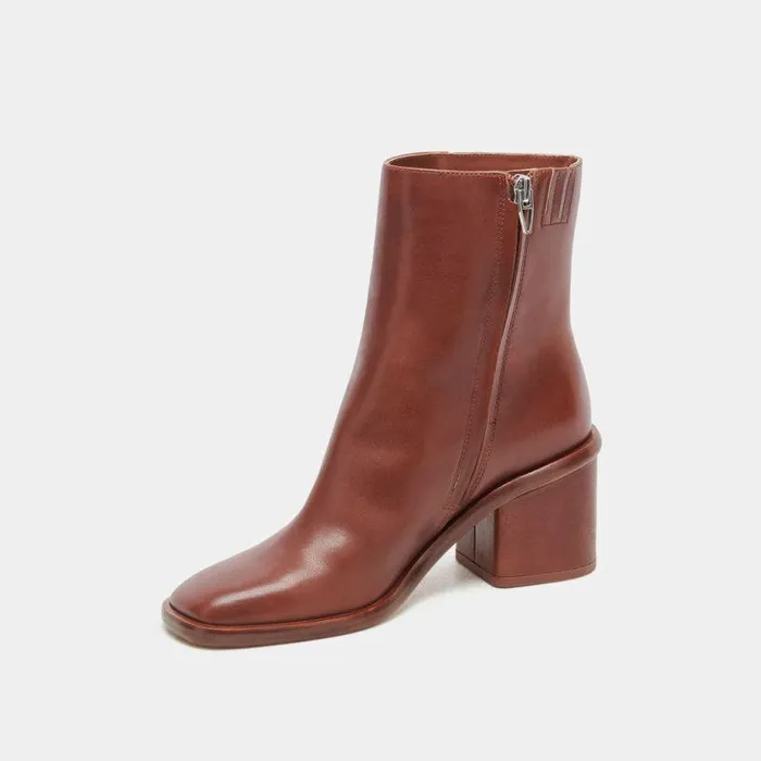 Boots and Booties Shop Dolce Vita Dapper Booties Russet Leather Russet Leather