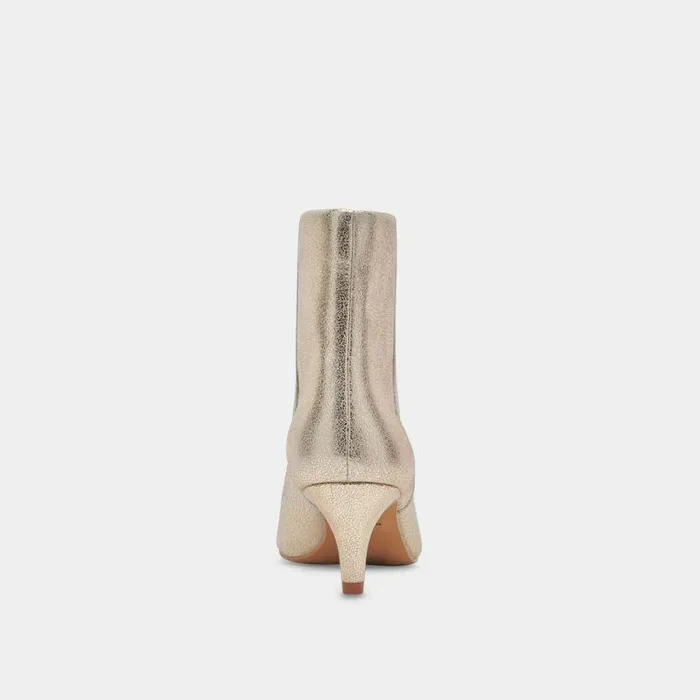 Boots and Booties Shop Dolce Vita Dee Booties Platinum Distressed Leather Platinum Distressed Leather