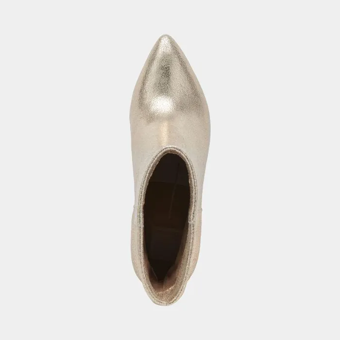 Boots and Booties Shop Dolce Vita Dee Booties Platinum Distressed Leather Platinum Distressed Leather