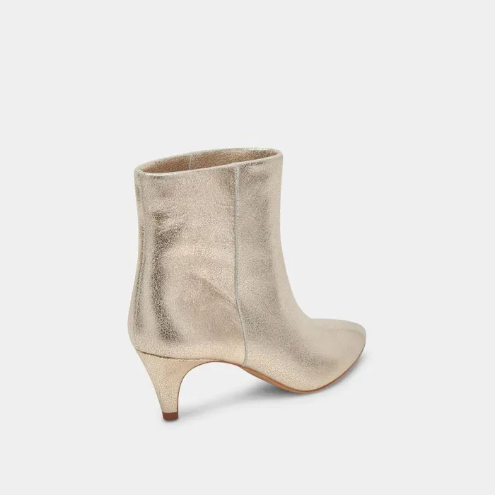 Boots and Booties Shop Dolce Vita Dee Booties Platinum Distressed Leather Platinum Distressed Leather