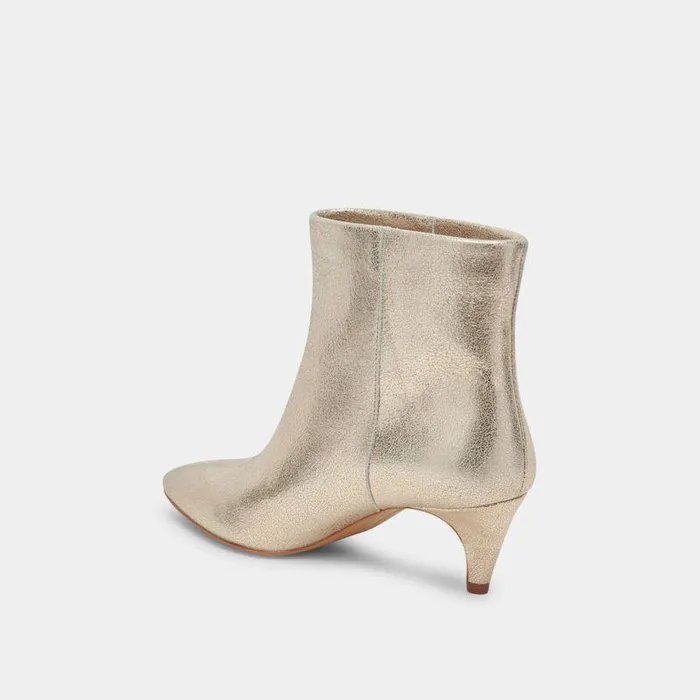 Boots and Booties Shop Dolce Vita Dee Booties Platinum Distressed Leather Platinum Distressed Leather