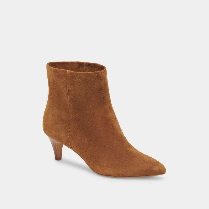 Boots and Booties Shop Dolce Vita Dee Wide Booties Brown Suede Brown Suede