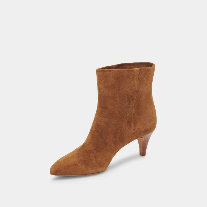 Boots and Booties Shop Dolce Vita Dee Wide Booties Brown Suede Brown Suede