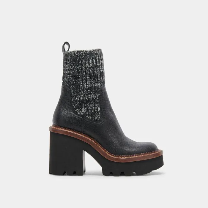 Boots and Booties Shop Dolce Vita Drago Boots Black Leather Black Leather