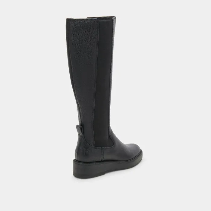 Boots and Booties Shop Dolce Vita Eamon H2o Black Leather Boots Waterproof Black Leather Boots Black Leather