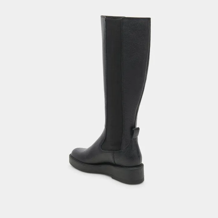 Boots and Booties Shop Dolce Vita Eamon H2o Black Leather Boots Waterproof Black Leather Boots Black Leather