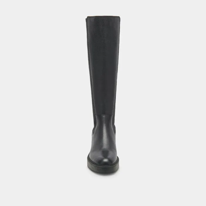 Boots and Booties Shop Dolce Vita Eamon H2o Black Leather Boots Waterproof Black Leather Boots Black Leather