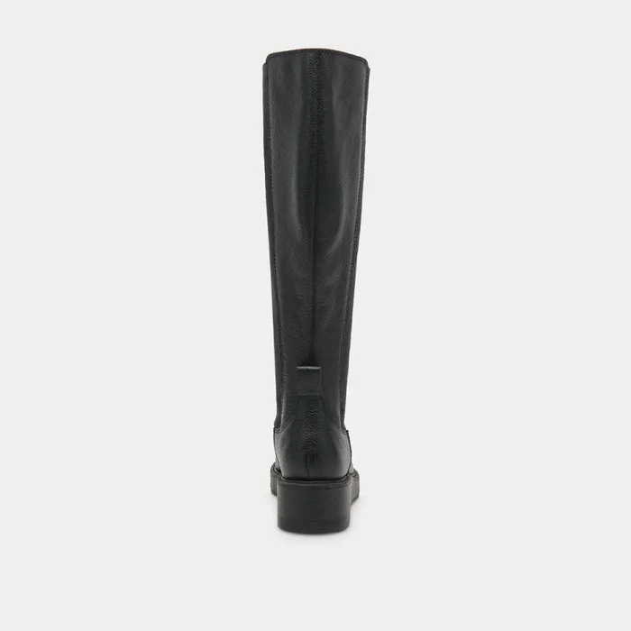 Boots and Booties Shop Dolce Vita Eamon H2o Black Leather Boots Waterproof Black Leather Boots Black Leather