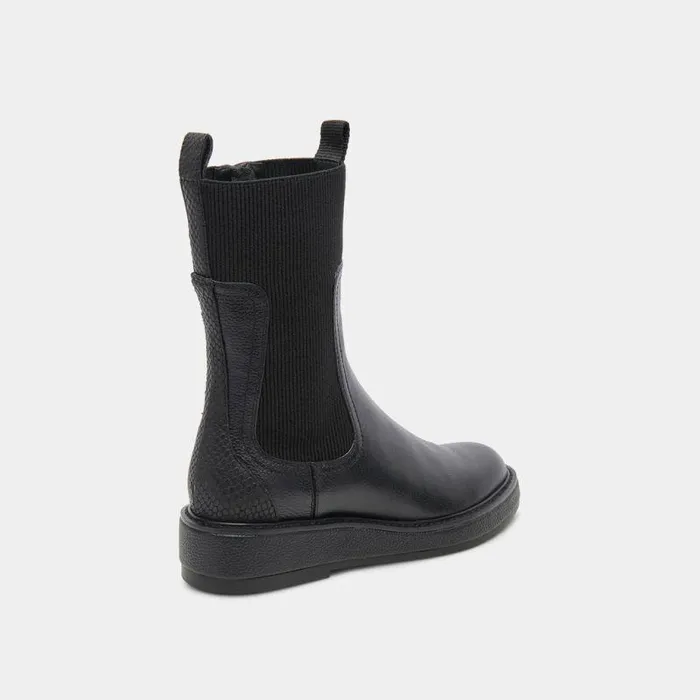 Boots and Booties Shop Dolce Vita Elyse H2o Boots Black Leather Waterproof Black Leather Boots Black Leather
