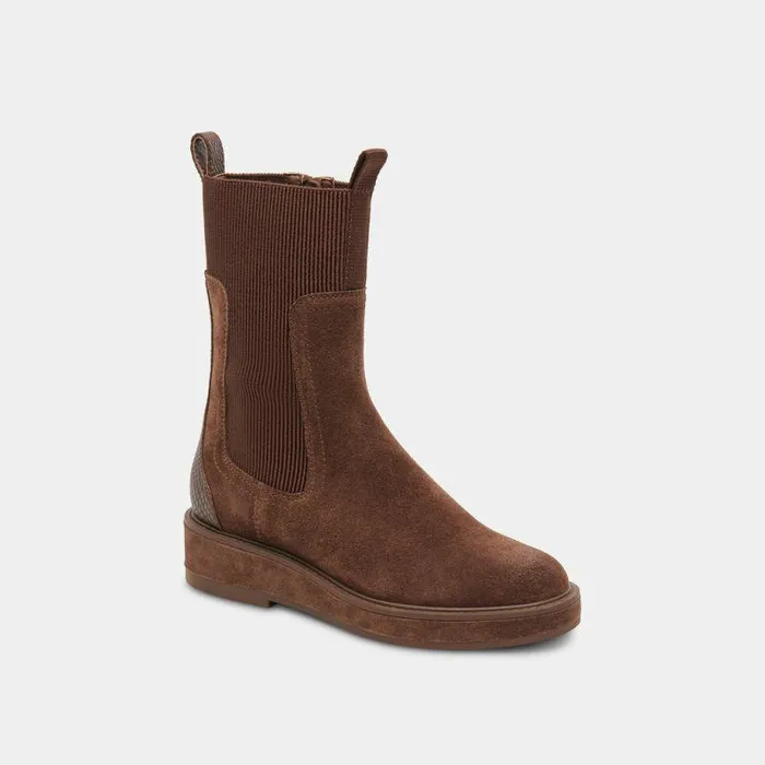 Boots and Booties Shop Dolce Vita Elyse H2o Boots Cocoa Suede Waterproof Cocoa Suede Boots Cocoa Suede