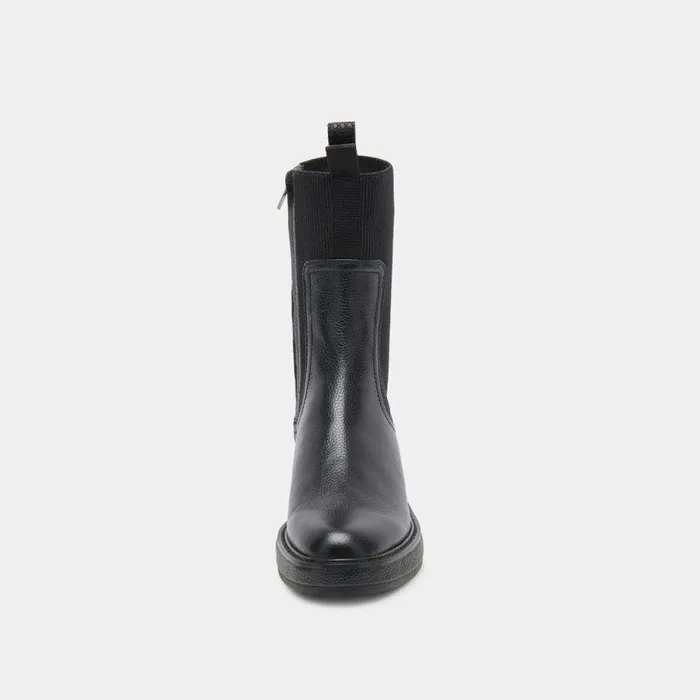 Boots and Booties Shop Dolce Vita Elyse H2o Wide Boots Black Leather Waterproof Wide Black Leather Boots Black Leather