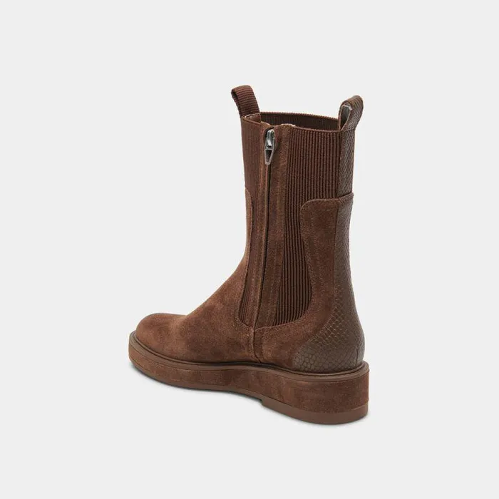 Boots and Booties Shop Dolce Vita Elyse H2o Wide Boots Cocoa Suede Waterproof Wide Cocoa Suede Boots Cocoa Suede