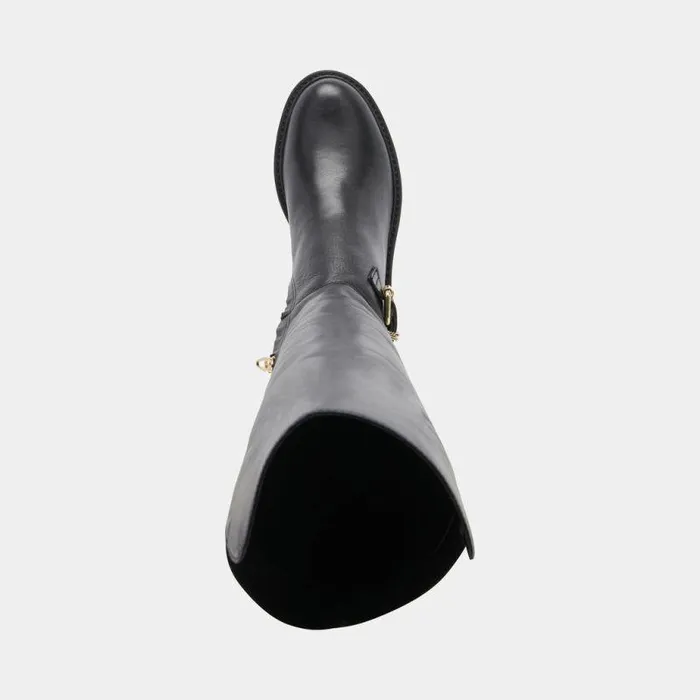 Boots and Booties Shop Dolce Vita Ember Boots Black Leather Black Leather Overtheknee Boots Black Leather