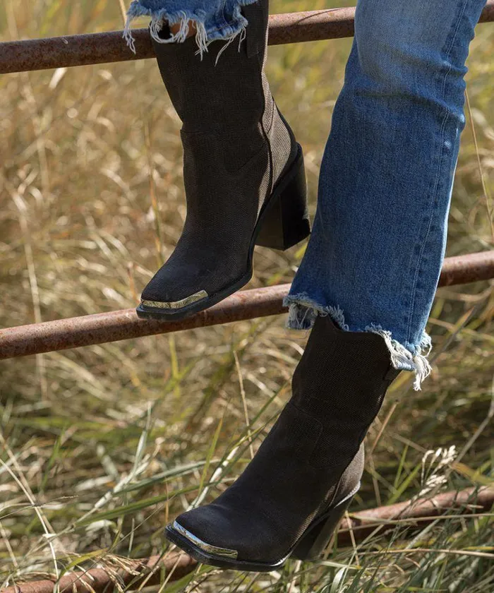 Boots and Booties Shop Dolce Vita Falon Boots Espresso Distressed Leather Western Espresso Leather Boots Espresso Distressed Leather