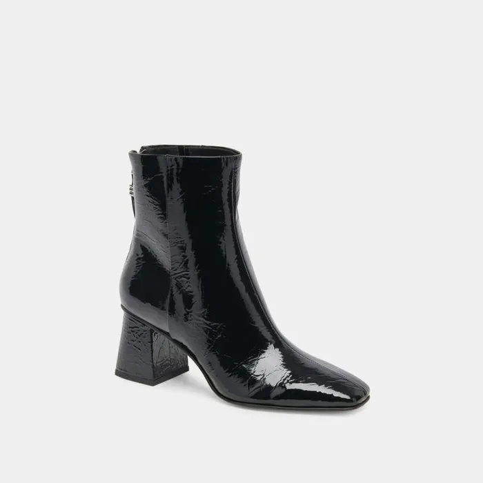 Boots and Booties Shop Dolce Vita Fifi H2o Booties Midnight Crinkle Patent Midnight Crinkle Patent