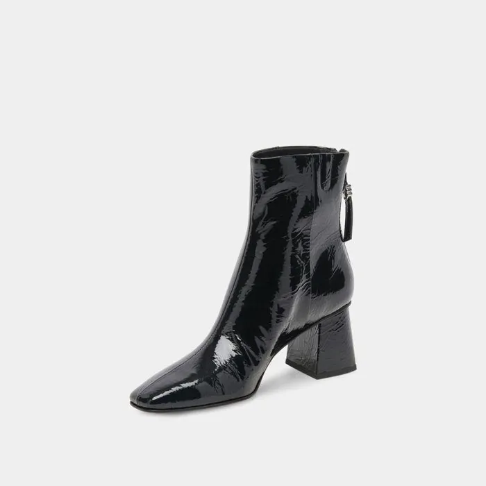 Boots and Booties Shop Dolce Vita Fifi H2o Booties Midnight Crinkle Patent Midnight Crinkle Patent