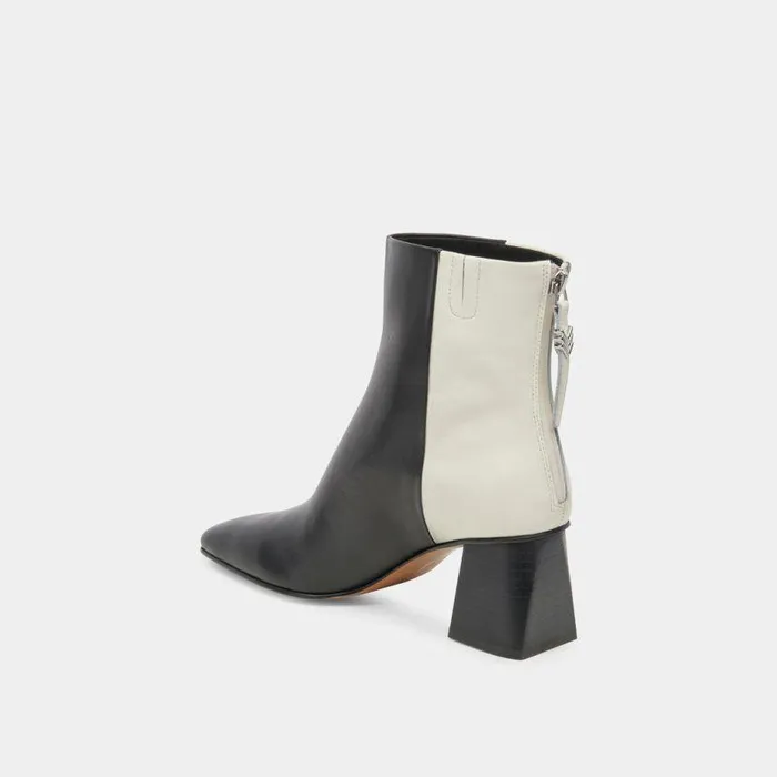 Boots and Booties Shop Dolce Vita Fifi H2o Wide Booties Black White Leather Black White Leather