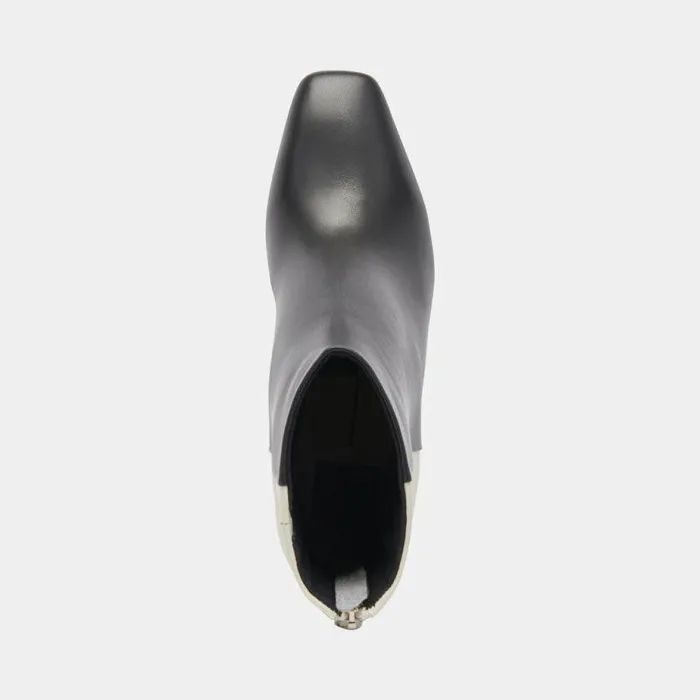 Boots and Booties Shop Dolce Vita Fifi H2o Wide Booties Black White Leather Black White Leather