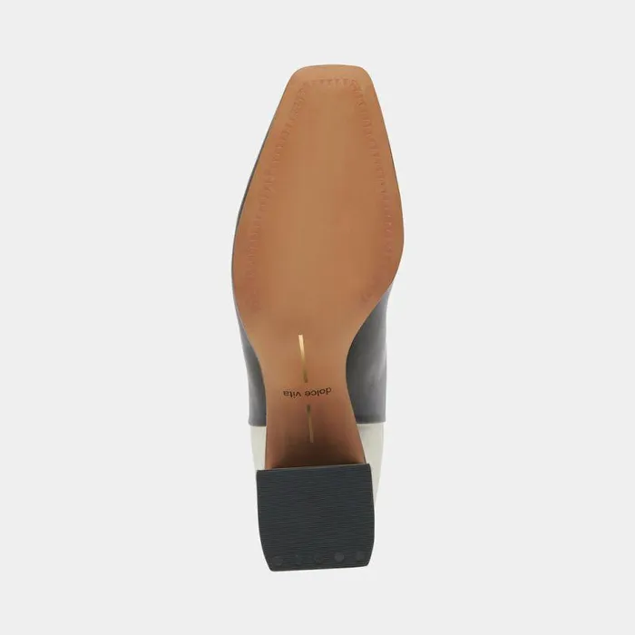 Boots and Booties Shop Dolce Vita Fifi H2o Wide Booties Black White Leather Black White Leather