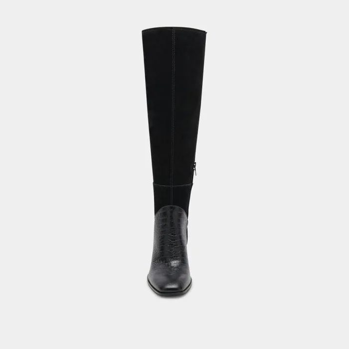 Boots and Booties Shop Dolce Vita Fynn Boots Black Multi Embossed Leather Black Multi Embossed Leather