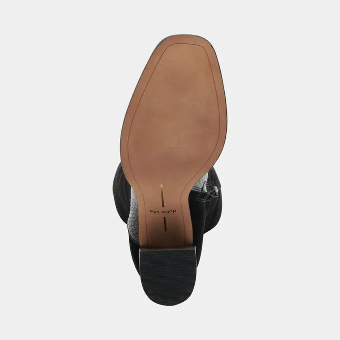 Boots and Booties Shop Dolce Vita Fynn Boots Black Multi Embossed Leather Black Multi Embossed Leather