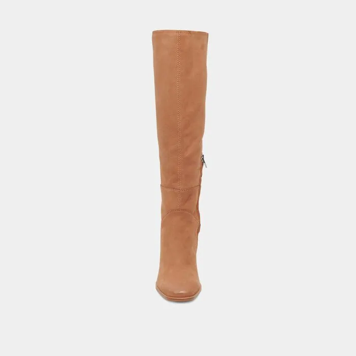 Boots and Booties Shop Dolce Vita Fynn Boots Brown Nubuck Kneehigh Brown Nubuck Boots Brown Nubuck