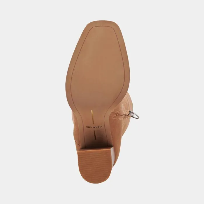 Boots and Booties Shop Dolce Vita Fynn Boots Brown Nubuck Kneehigh Brown Nubuck Boots Brown Nubuck