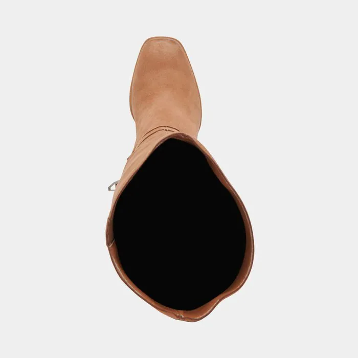 Boots and Booties Shop Dolce Vita Fynn Wide Calf Boots Brown Nubuck Brown Nubuck Kneehigh Boots Brown Nubuck