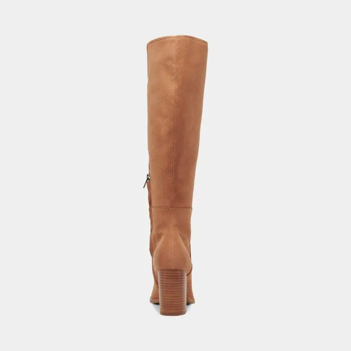 Boots and Booties Shop Dolce Vita Fynn Wide Calf Boots Brown Nubuck Brown Nubuck Kneehigh Boots Brown Nubuck