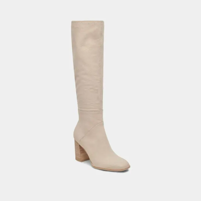 Boots and Booties Shop Dolce Vita Fynn Wide Calf Boots Sand Nubuck Sand Nubuck Kneehigh Boots Sand Nubuck