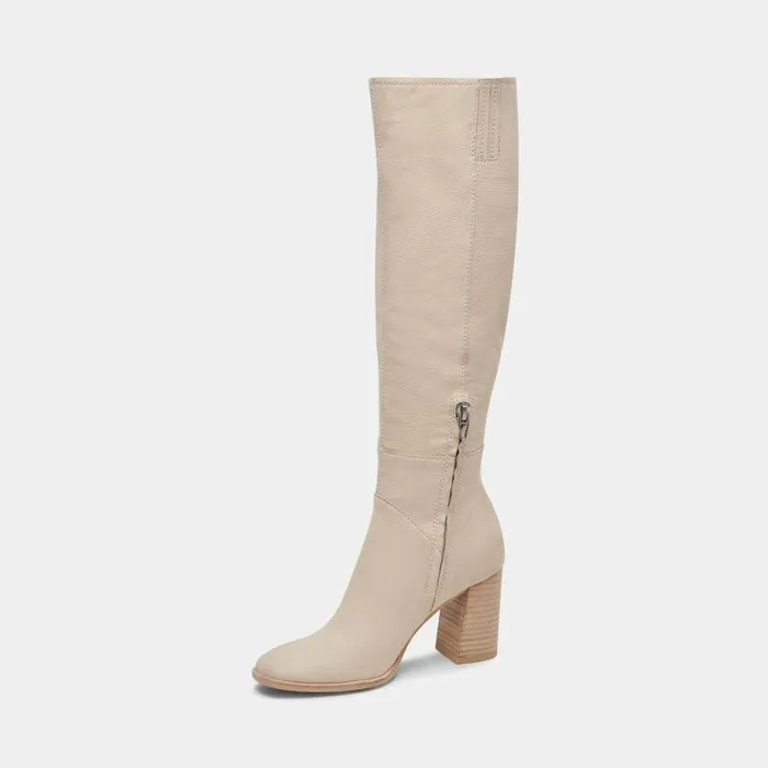 Boots and Booties Shop Dolce Vita Fynn Wide Calf Boots Sand Nubuck Sand Nubuck Kneehigh Boots Sand Nubuck