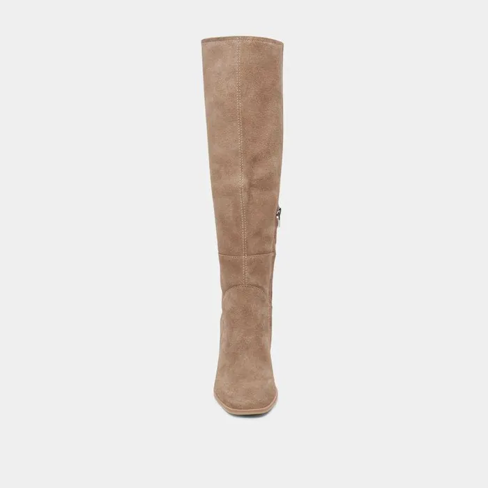 Boots and Booties Shop Dolce Vita Fynn Wide Calf Boots Truffle Suede Truffle Suede Kneehigh Boots Truffle Suede