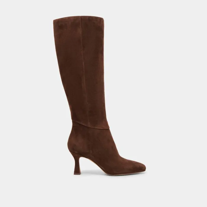 Boots and Booties Shop Dolce Vita Gyra Boots Dk Brown Suede Dk Brown Suede