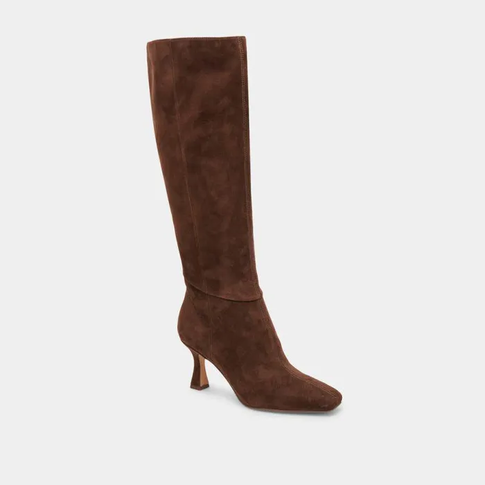 Boots and Booties Shop Dolce Vita Gyra Boots Dk Brown Suede Dk Brown Suede