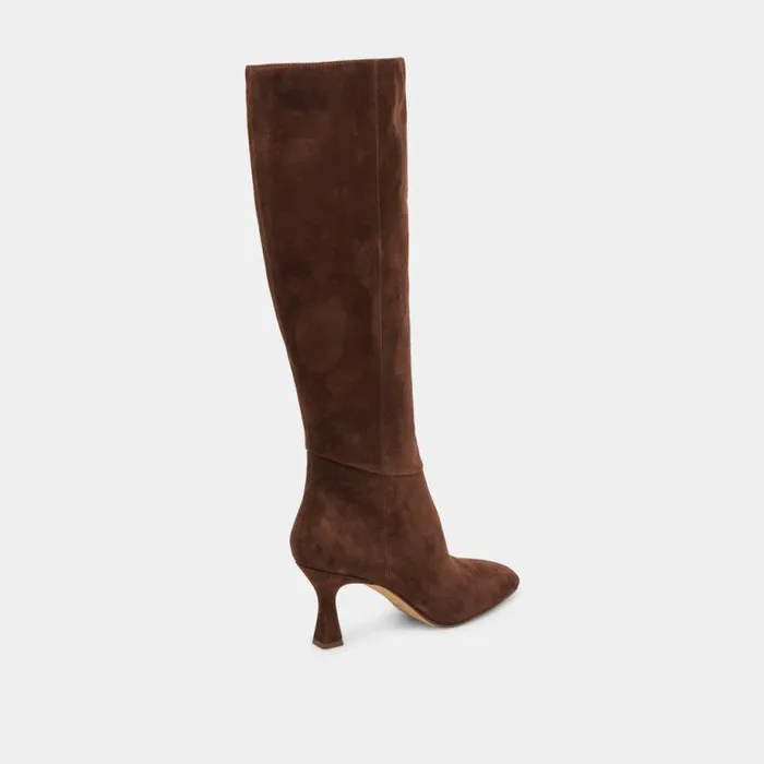 Boots and Booties Shop Dolce Vita Gyra Boots Dk Brown Suede Dk Brown Suede