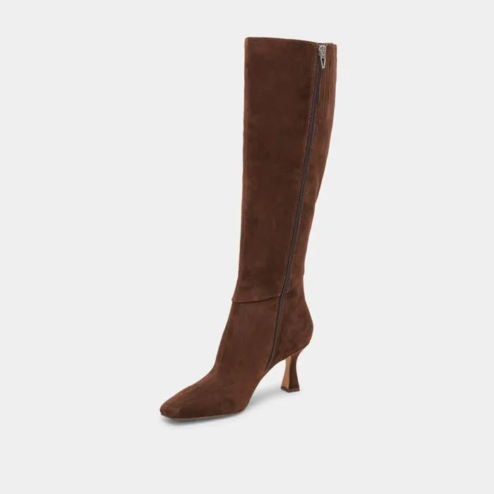 Boots and Booties Shop Dolce Vita Gyra Boots Dk Brown Suede Dk Brown Suede