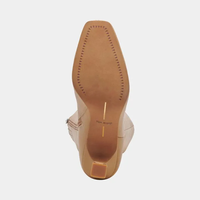 Boots and Booties Shop Dolce Vita Gyra Wide Calf Tan Leather Boots Tan Kneehigh Wide Calf Boots Tan Leather