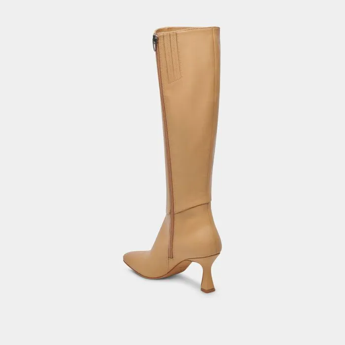 Boots and Booties Shop Dolce Vita Gyra Wide Calf Tan Leather Boots Tan Kneehigh Wide Calf Boots Tan Leather