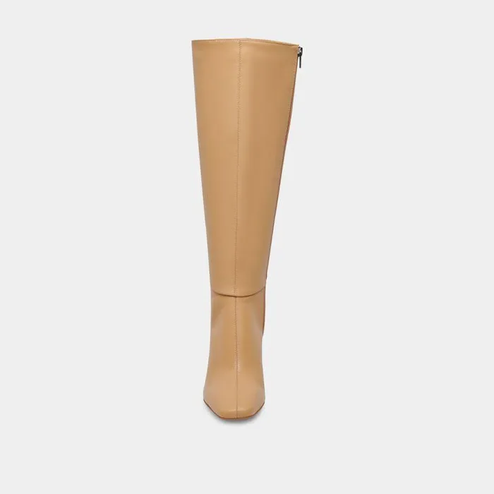 Boots and Booties Shop Dolce Vita Gyra Wide Calf Tan Leather Boots Tan Kneehigh Wide Calf Boots Tan Leather