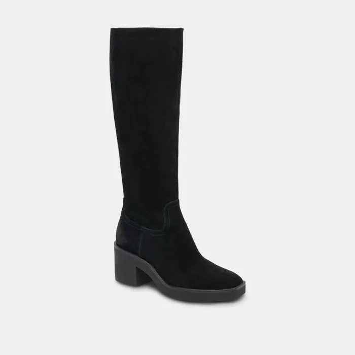 Boots and Booties Shop Dolce Vita Harrah H2o Boots Onyx Suede Women039s Onyx Kneehigh Boots Onyx Suede
