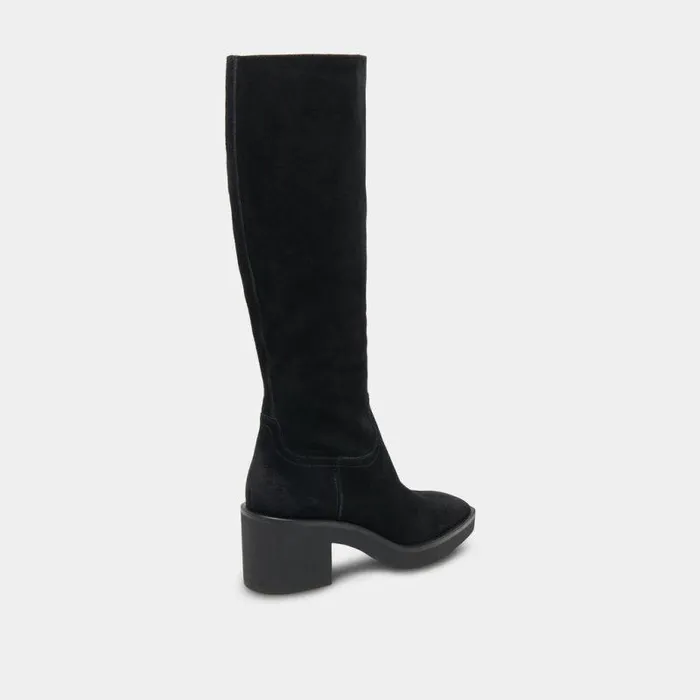 Boots and Booties Shop Dolce Vita Harrah H2o Boots Onyx Suede Women039s Onyx Kneehigh Boots Onyx Suede
