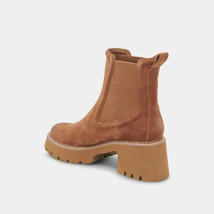 Boots and Booties Shop Dolce Vita Hawk H20 Booties Chestnut Suede Chestnut Suede