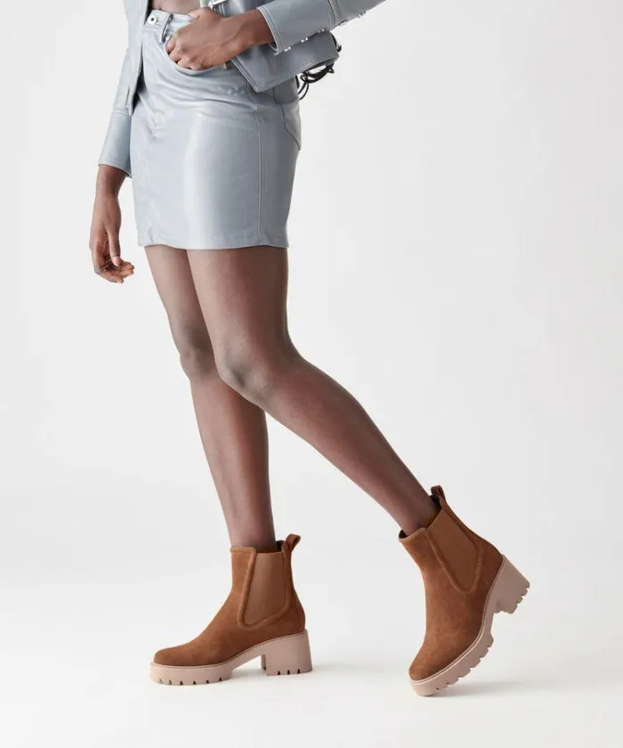 Boots and Booties Shop Dolce Vita Hawk H2o Booties Dk Brown Suede Dk Brown Suede H2o