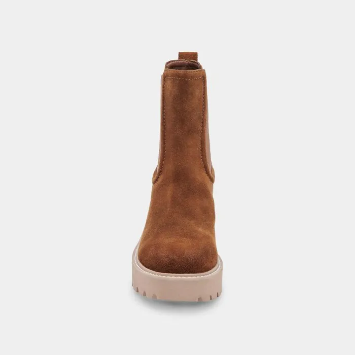 Boots and Booties Shop Dolce Vita Hawk H2o Booties Dk Brown Suede Dk Brown Suede H2o