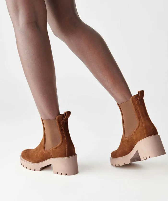 Boots and Booties Shop Dolce Vita Hawk H2o Booties Dk Brown Suede Dk Brown Suede H2o