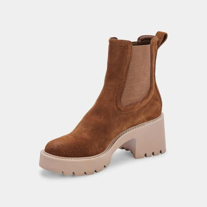 Boots and Booties Shop Dolce Vita Hawk H2o Booties Dk Brown Suede Dk Brown Suede H2o