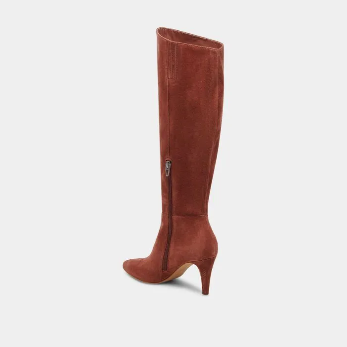 Boots and Booties Shop Dolce Vita Haze Boots Cinnamon Suede Women039s Tall Suede Boots With Heels Cinnamon Suede