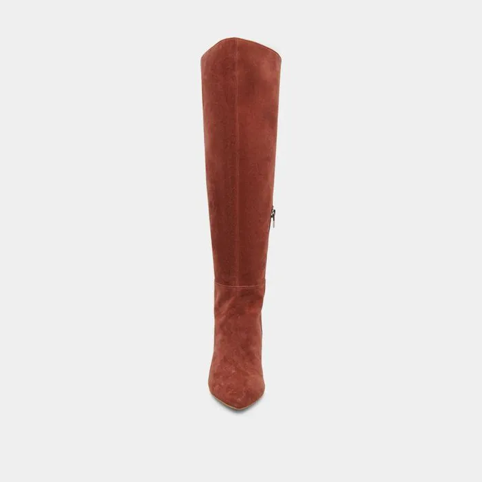 Boots and Booties Shop Dolce Vita Haze Boots Cinnamon Suede Women039s Tall Suede Boots With Heels Cinnamon Suede
