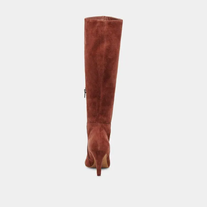 Boots and Booties Shop Dolce Vita Haze Boots Cinnamon Suede Women039s Tall Suede Boots With Heels Cinnamon Suede