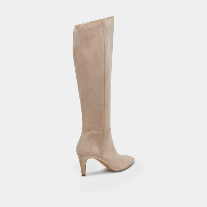 Boots and Booties Shop Dolce Vita Haze Boots Taupe Suede Women039s Taupe Suede Knee High Boots Taupe Suede